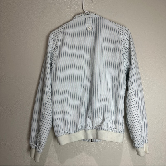 WESC Striped Vintage Zipper Jacket Size Small - Picture 4 of 10